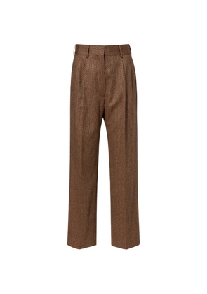 Blazé Milano pressed-crease tailored trousers - Brown