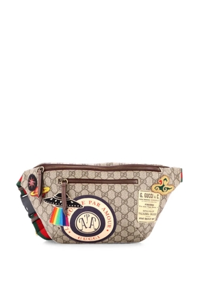 Gucci Pre-Owned Courrier Zip GG Coated Canvas with Applique belt bag - Brown