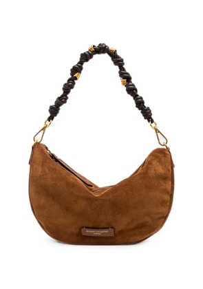GIANNI CHIARINI Cleo small suede knotted-strap tote bag - Brown