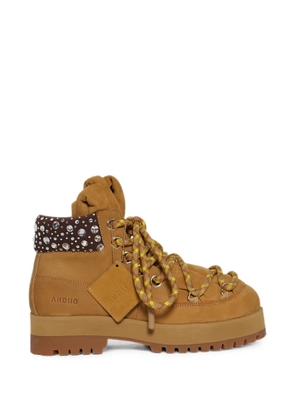 AHDIID Brooklyn crystal-embellished ankle boots - Neutrals