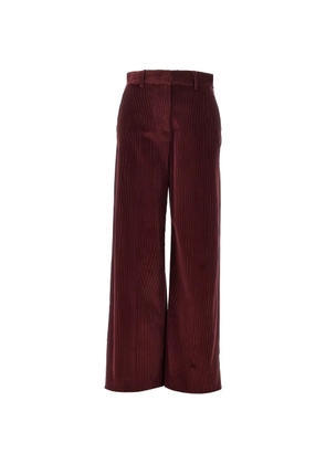 Weekend Max Mara corduroy straight-leg trousers - Red
