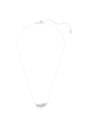 Swarovski Vienna feather-motif crystal-embellished necklace - Silver