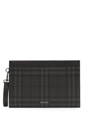 Burberry City Check zip pouch - Black