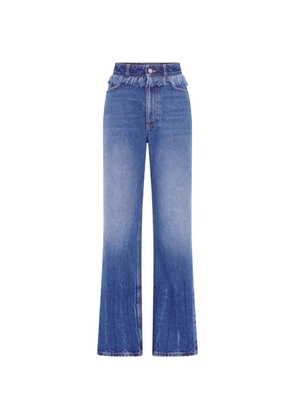 Rabanne fringe-detail jeans - Blue