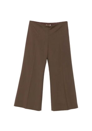 KHAITE Walter cropped trousers - Brown