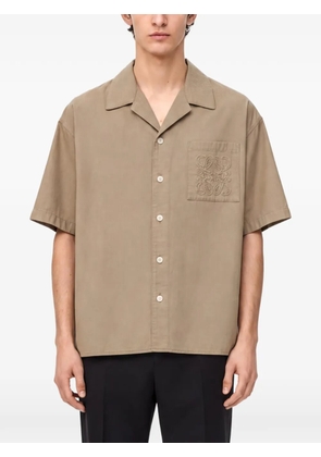 LOEWE short-sleeve shirt in cotton - Neutrals