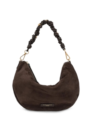 GIANNI CHIARINI Cleo medium suede knotted-strap tote bag - Brown