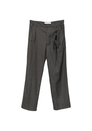 Song For The Mute stripe-pattern wide-leg trousers - Grey
