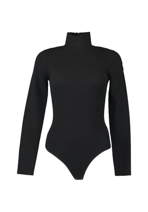 Michael Kors Collection ribbed-knit turtleneck bodysuit - Black