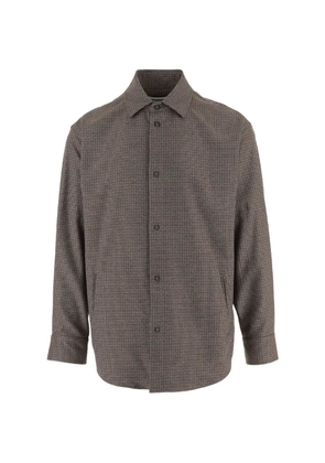 DARKPARK houndstooth-pattern shirt - Brown
