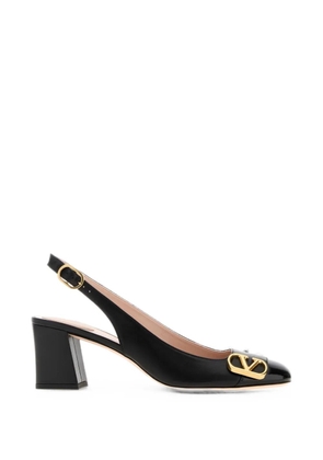 Valentino Garavani VLogo Signature leather pumps - Black
