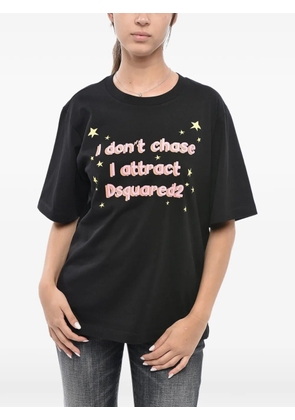 DSQUARED2 logo-print jersey T-shirt - Black