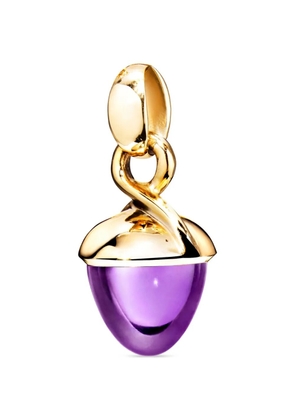 TAMARA COMOLLI Mikado amethyst pendant - Gold