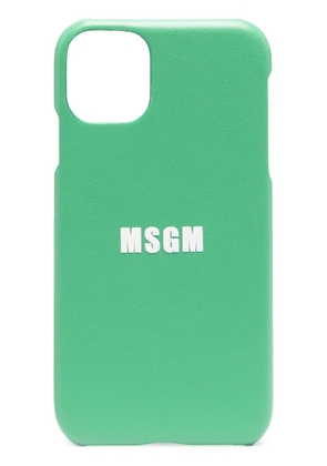 MSGM logo-print iPhone 11 case - Green