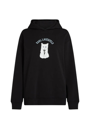 Karl Lagerfeld Ikon Choupette hoodie - Black