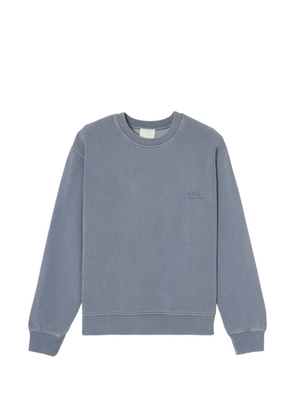 A.P.C. logo-print sweatshirt - Blue