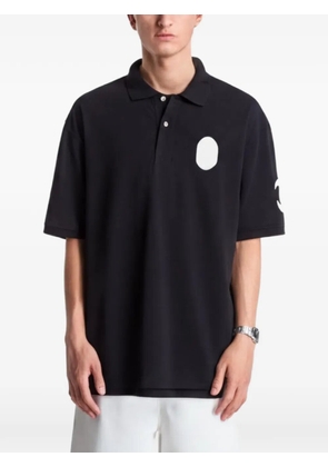 A BATHING APE® large Ape Head relaxed-fit polo shirt - Black