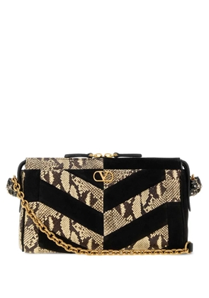 Valentino Garavani small Panthea snakeskin-effect shoulder bag - Black