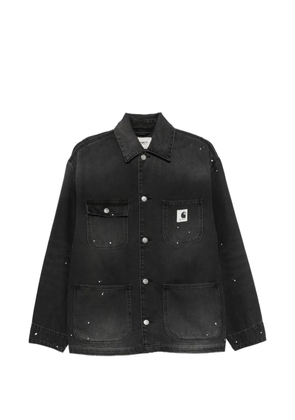 Carhartt WIP Michigan paint-splatter denim jacket - Black