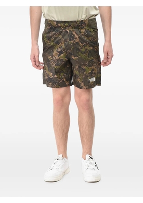 The North Face patterned elasticated shorts - Green
