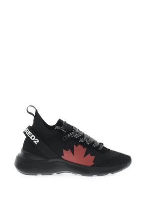 DSQUARED2 FLY logo-strap sneakers - Black