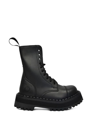 Altercore lace-up platform boots - Black
