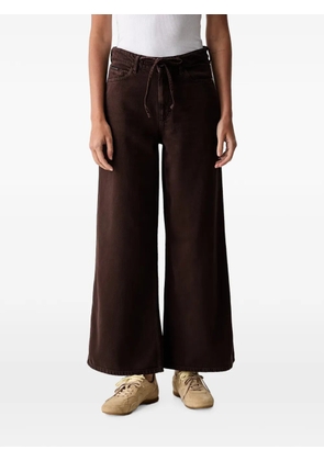 Marc O'Polo drawstring-waist wide-leg jeans - Brown