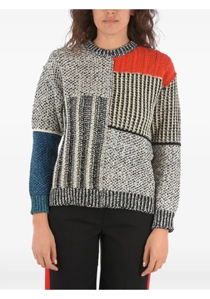 Stella McCartney patchwork crochet-knit sweater - Grey