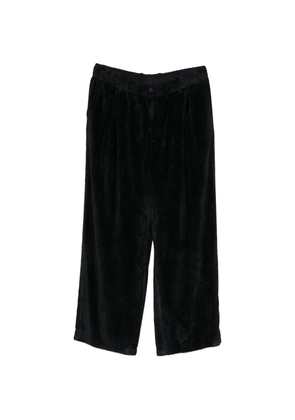 Giorgio Armani pleated corduroy trousers - Black