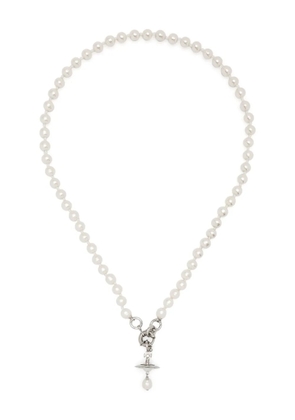 Vivienne Westwood Aleksa Orb pearl necklace - Silver