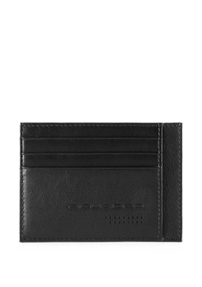 PIQUADRO logo-debossed card holder - Black