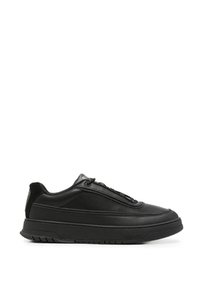 Blauer logo-patch panelled sneakers - Black