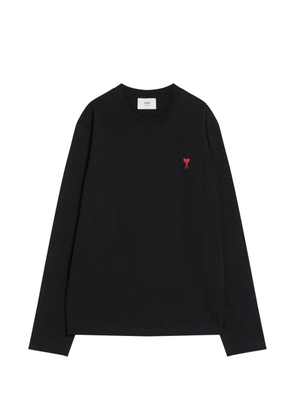 AMI Paris Ami de Coeur long-sleeve T-shirt - Black