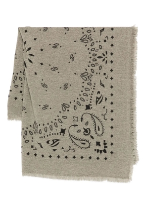 kujten paisley-pattern cashmere scarf - Neutrals