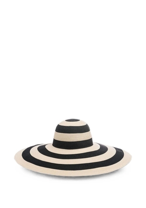 Eugenia Kim Toyo striped wide-brim sun hat - Neutrals
