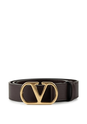 Valentino Garavani VLogo Signature leather belt - Brown