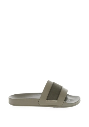 Off-White Industrial logo-band sandals - Green