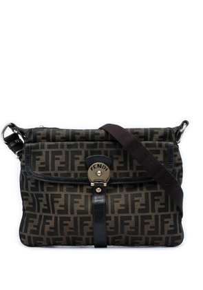 Fendi Pre-Owned 2000-2010 Zucca Canvas Chef Zip crossbody bag - Brown