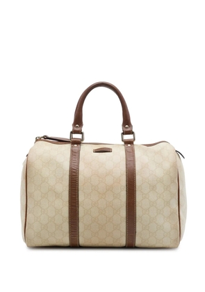 Gucci Pre-Owned 2016-2026 Medium GG Supreme Joy boston bag - Brown