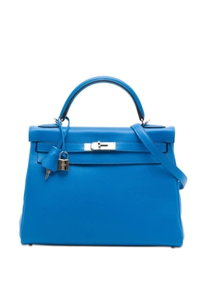 Hermès Pre-Owned 2016 Clemence Kelly II Retourne 32 satchel - Blue
