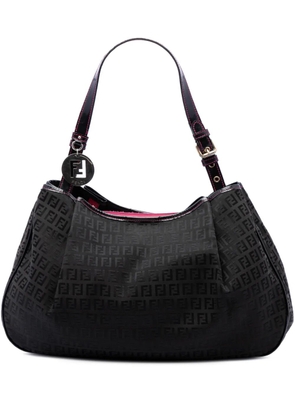 Fendi Pre-Owned 2000-2010 Zucchino Canvas shoulder bag - Black