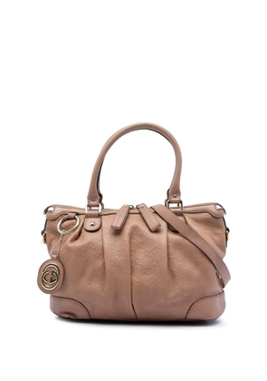 Gucci Pre-Owned 2016-2026 Guccissima Sukey satchel - Brown