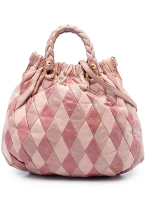 Miu Miu Pre-Owned 2008 Harlequin Nappa satchel - Pink