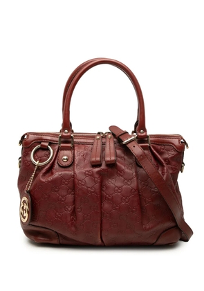 Gucci Pre-Owned 2000-2015 Guccissima Sukey satchel - Red