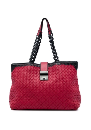 Bottega Veneta Pre-Owned 2012-2026 Nappa Intrecciato Karung Glass tote bag - Red