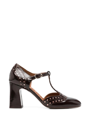 Chie Mihara Mante perforated T-bar heeled pumps - Red