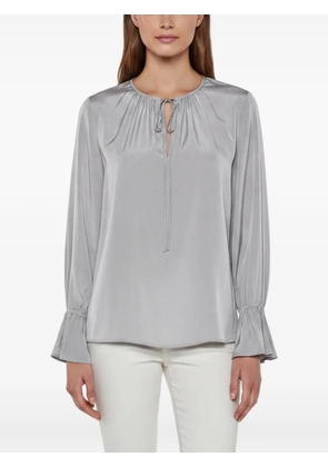 DVF Diane von Furstenberg ruffled neck-tie blouse - Purple