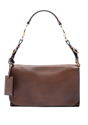 Gucci Pre-Owned 2016-2026 Grained Calfskin Harness shoulder bag - Brown