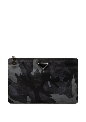 Prada Pre-Owned 2013-2026 Tessuto Camouflage clutch bag - Blue