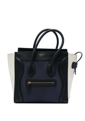 Celine Pre-Owned 2013 Micro Tricolor Leather Luggage tote bag - Blue